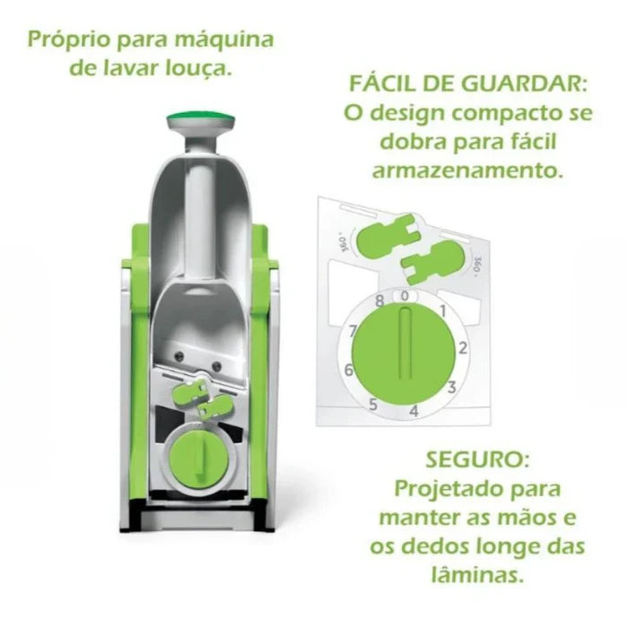 Fatiador Multifuncional 5 Em 1- Lâmina De Aço Inox