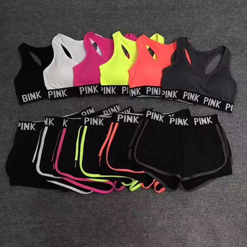 Conjunto esportivo de corrida feminino- Secagem rápida